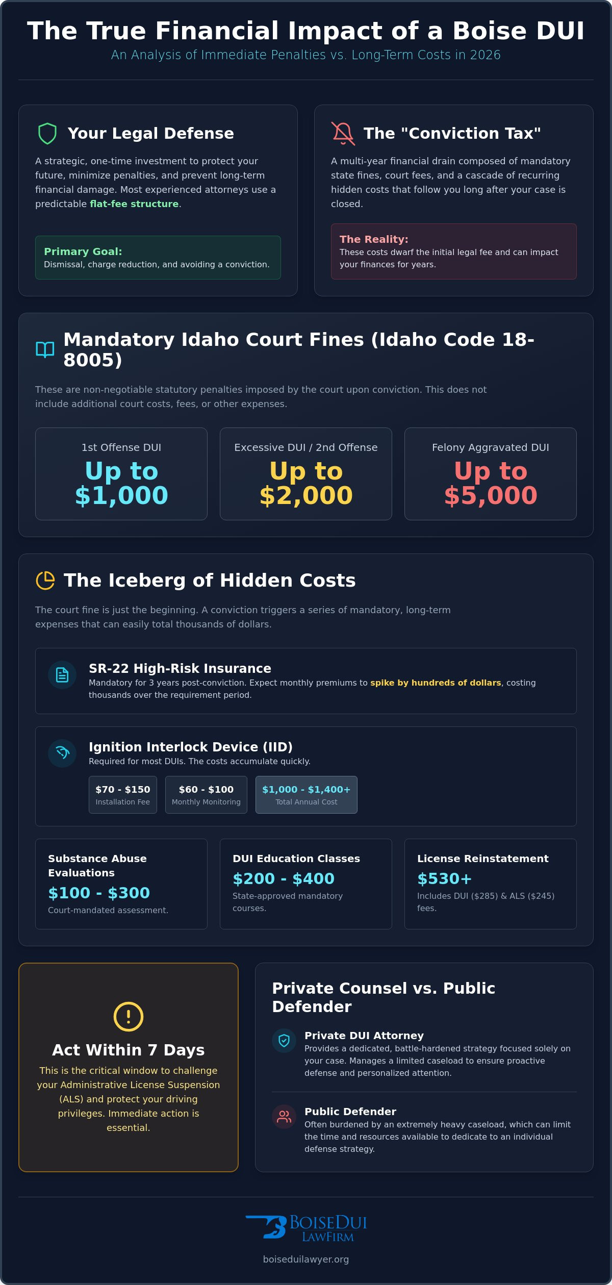 Boise DUI Lawyer Cost: How to Evaluate the Value of Your Defense in 2026